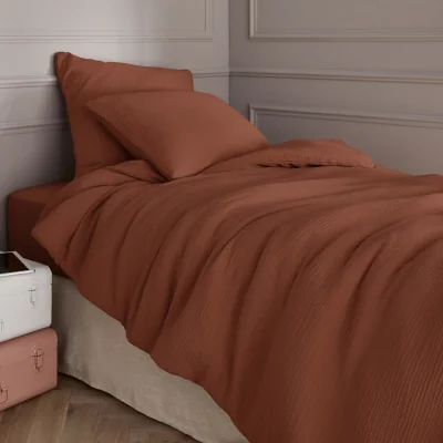 La Redoute Yafa Organic Cotton Muslin 200 Thread Count Duvet Cover
