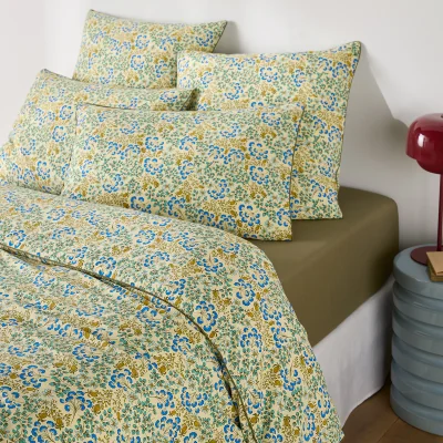 La Redoute Hanoi Floral Print Washed Cotton Duvet Cover