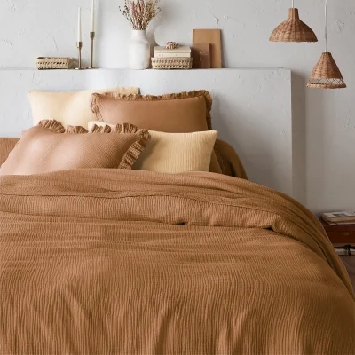 La Redoute Kumla Plain 100% Cotton Muslin Duvet Cover
