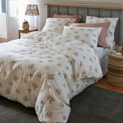 La Redoute Véra Floral Cotton / Washed Linen Duvet Cover