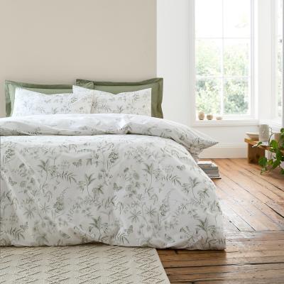 La Redoute Thea Floral 200 Thread Count Cotton Reversible Duvet Cover Set