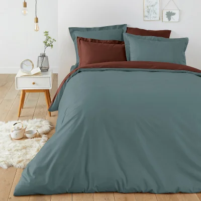 La Redoute Scenario Reversible 100% Cotton Duvet Cover
