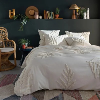La Redoute Jobe Tufted Palm 100% Cotton Duvet Cover