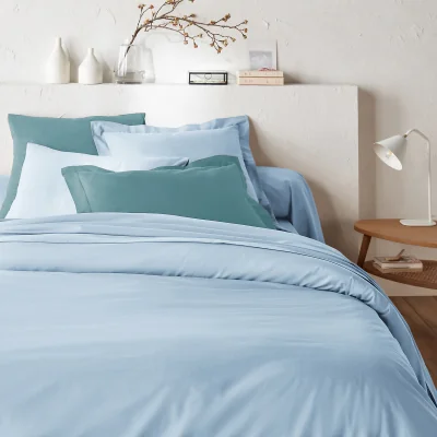 La Redoute Scénario Plain 100% Cotton Zipped Duvet Cover