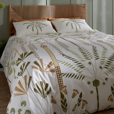 La Redoute Amon Palm 50% Recycled Cotton Duvet Cover