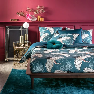 La Redoute Grues Blue Percale Duvet Cover