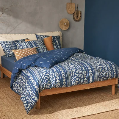 La Redoute Tinta Ikat 100% Washed Cotton Duvet Cover
