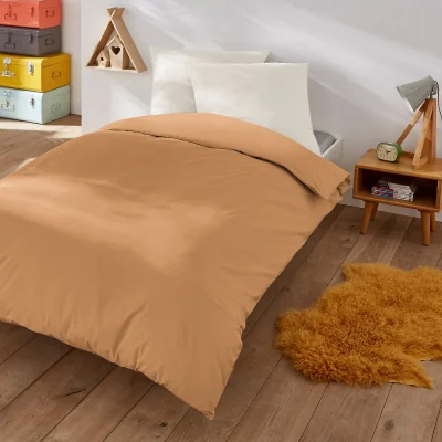 La Redoute Scenario Plain Polycotton Duvet Cover