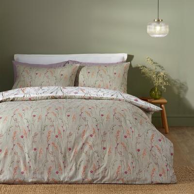 La Redoute Brushed Grasmere Floral Cotton Reversible Duvet Cover Set
