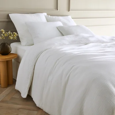 La Redoute Yafa 100% Organic Cotton Muslin 200 Thread Count Duvet Cover