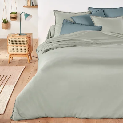La Redoute Anya Embroidered 100% Cotton Voile 180 Thread Count Duvet Cover