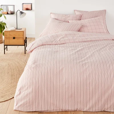 La Redoute Monille 100% Washed Cotton Reversible Duvet Cover