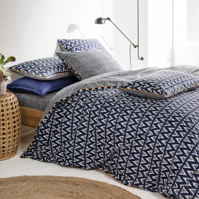 La Redoute Popayan Geometric 100% Cotton Reversible Duvet Cover