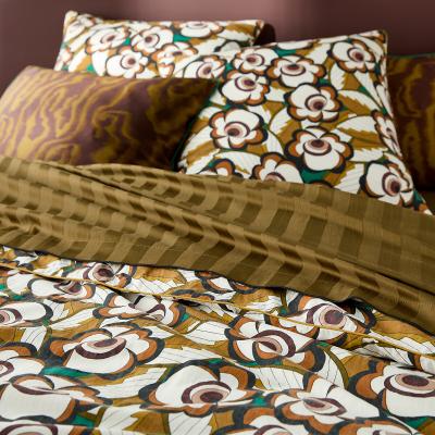 La Redoute Lozano Graphic Floral 100% Washed Cotton Duvet Cover
