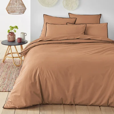 La Redoute Les Signatures - Merida Embroidered Washed Cotton Duvet Cover