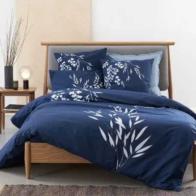 La Redoute Izumi Floral 100% Cotton Percale 200 Thread Count Duvet Cover