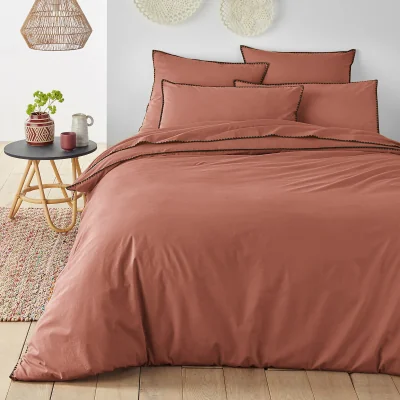 La Redoute Les Signatures - Merida Embroidered Washed Cotton Duvet Cover