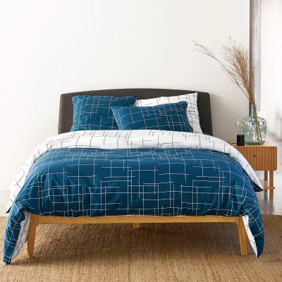 La Redoute Charline Graphic 100% Cotton Reversible Duvet Cover
