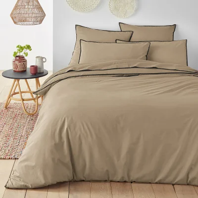 La Redoute Les Signatures - Merida Embroidered Washed Cotton Duvet Cover