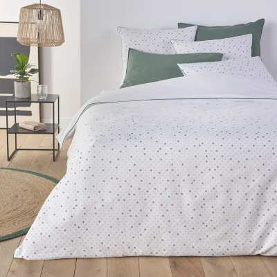 La Redoute Mattia Geometric Stars 100% Cotton Duvet Cover
