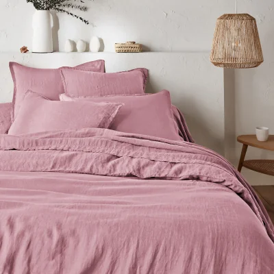 La Redoute Linot Plain 100% Washed Linen Duvet Cover