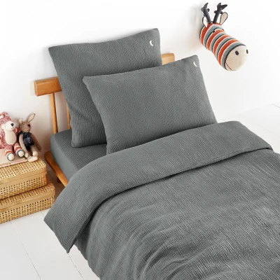 La Redoute Cuddly Organic Cotton Muslin 250 Thread Count Duvet Cover