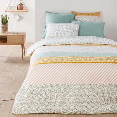 La Redoute Happy Stripes and Spots 100% Cotton Duvet Cover