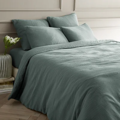 La Redoute Yafa 100% Organic Cotton Muslin 200 Thread Count Duvet Cover