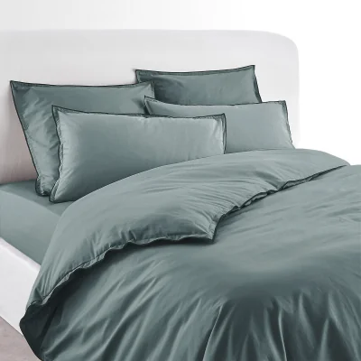 La Redoute Plain 100% Washed Organic Cotton Voile 400 Thread Count Duvet Cover