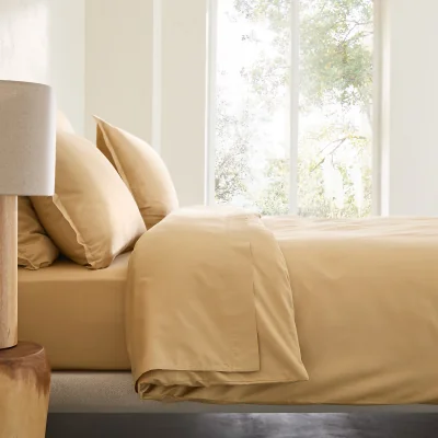 La Redoute Saria 500 Thread Count Washed Cotton Satin Duvet Cover