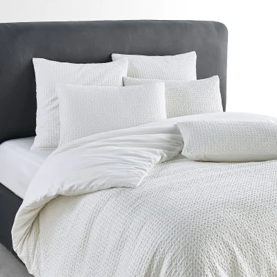La Redoute Felycia Textured 100% Organic Cotton Percale Duvet Cover