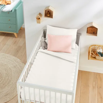 La Redoute Scenario Plain 100% Organic Cotton Cot Duvet Cover
