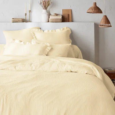 La Redoute Kumla Plain 100% Cotton Muslin Duvet Cover