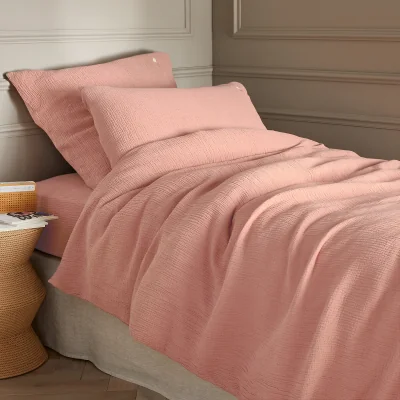 La Redoute Cuddly Organic Cotton Muslin 250 Thread Count Duvet Cover