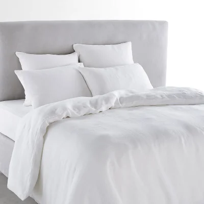 La Redoute Nuvola Jacquard 100% Washed Linen Duvet Cover