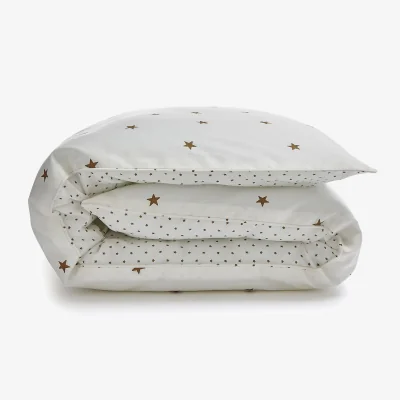 La Redoute Stella Star 100% Organic Cotton 500 Thread Count Cot Duvet Cover