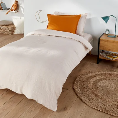 La Redoute Linot Plain 100% Washed Linen Duvet Cover
