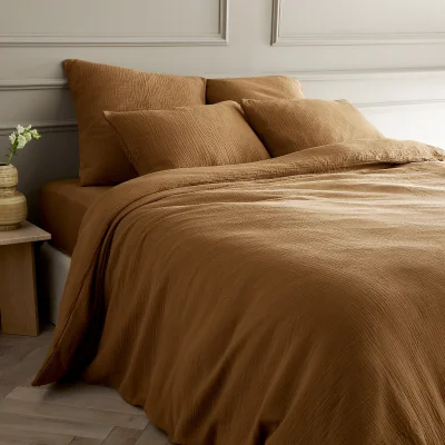 La Redoute Yafa 100% Organic Cotton Muslin 200 Thread Count Duvet Cover