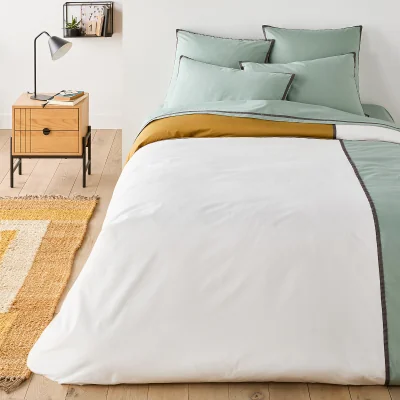 La Redoute Bolzano 100% Cotton Percale 200 Thread Count Duvet Cover