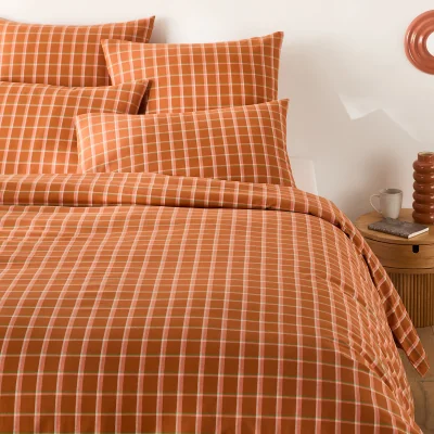 La Redoute Brieuc Caramel Duvet Cover in Cotton