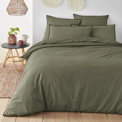La Redoute Les Signatures - Merida Embroidered Washed Cotton Duvet Cover