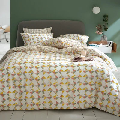 La Redoute Scanie Geometric 100% Cotton Duvet Cover