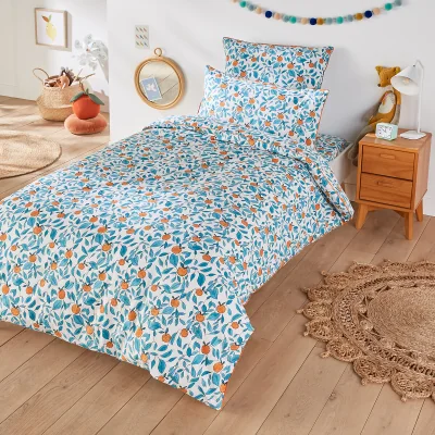 La Redoute Marseillette Fruit 100% Washed Cotton Duvet Cover