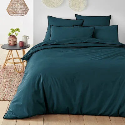 La Redoute Les Signatures - Merida Embroidered Washed Cotton Duvet Cover
