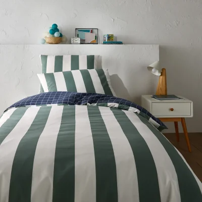 La Redoute Paco Geometric 30% Recycled Cotton Duvet Cover