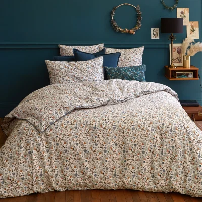 La Redoute Kalyan Floral Cotton Percale 200 Thread Count Duvet Cover