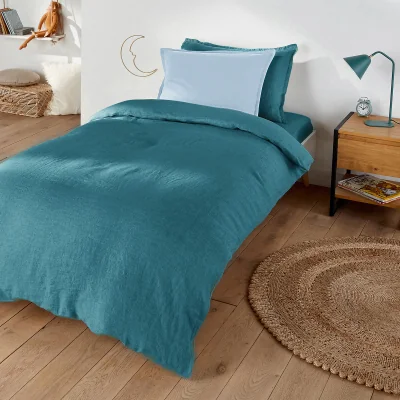 La Redoute Linot Plain 100% Washed Linen Duvet Cover