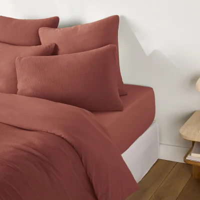 La Redoute Kumco Duvet Cover in Cotton Muslin/Washed Cotton