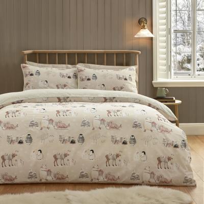 La Redoute Winter Friends Sherpa Duvet Cover Set