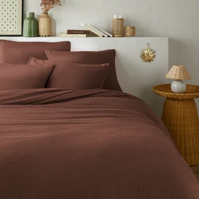 La Redoute Kumco Duvet Cover in Cotton Muslin/Washed Cotton